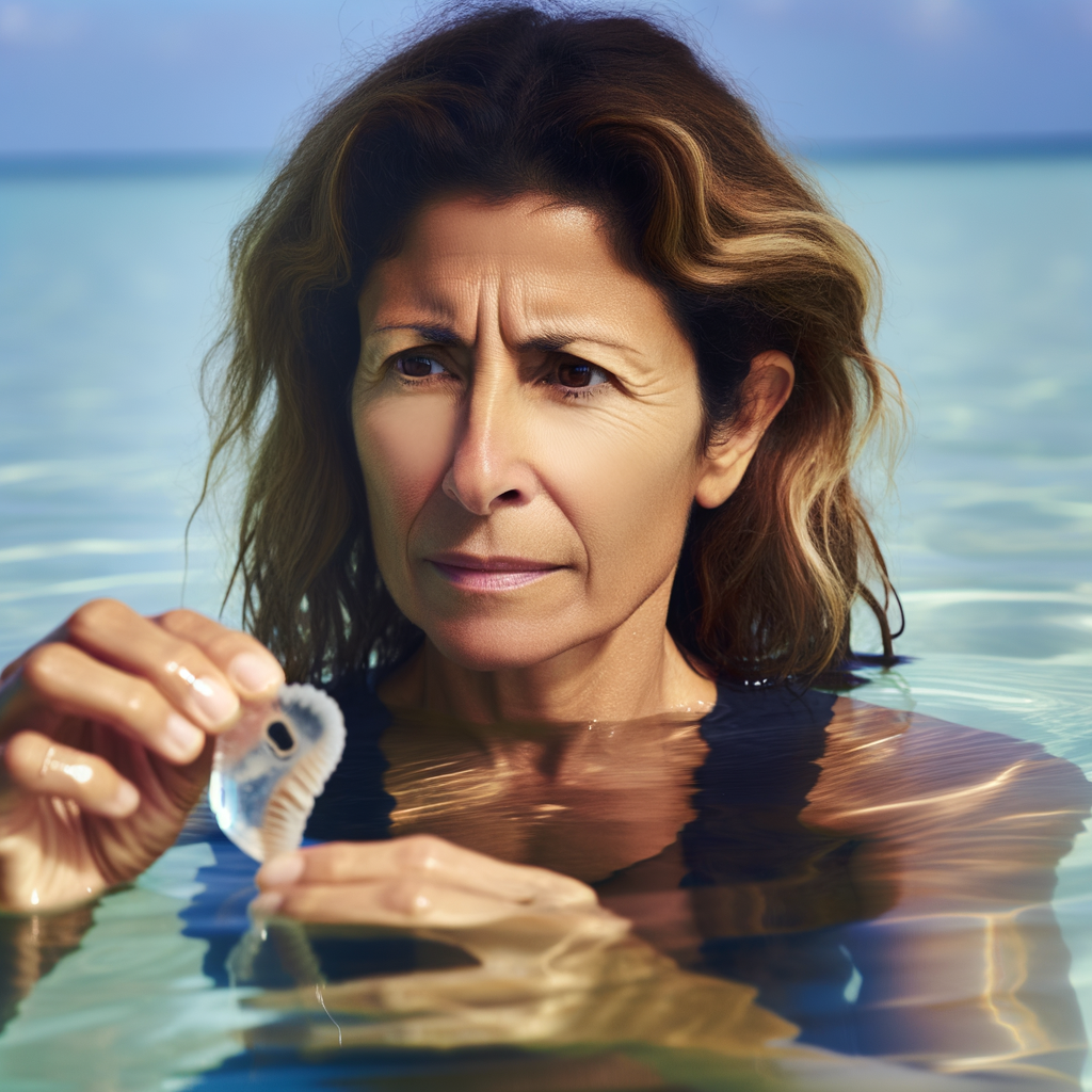 Marine scientist examines sea butterfly amid ocean acidification