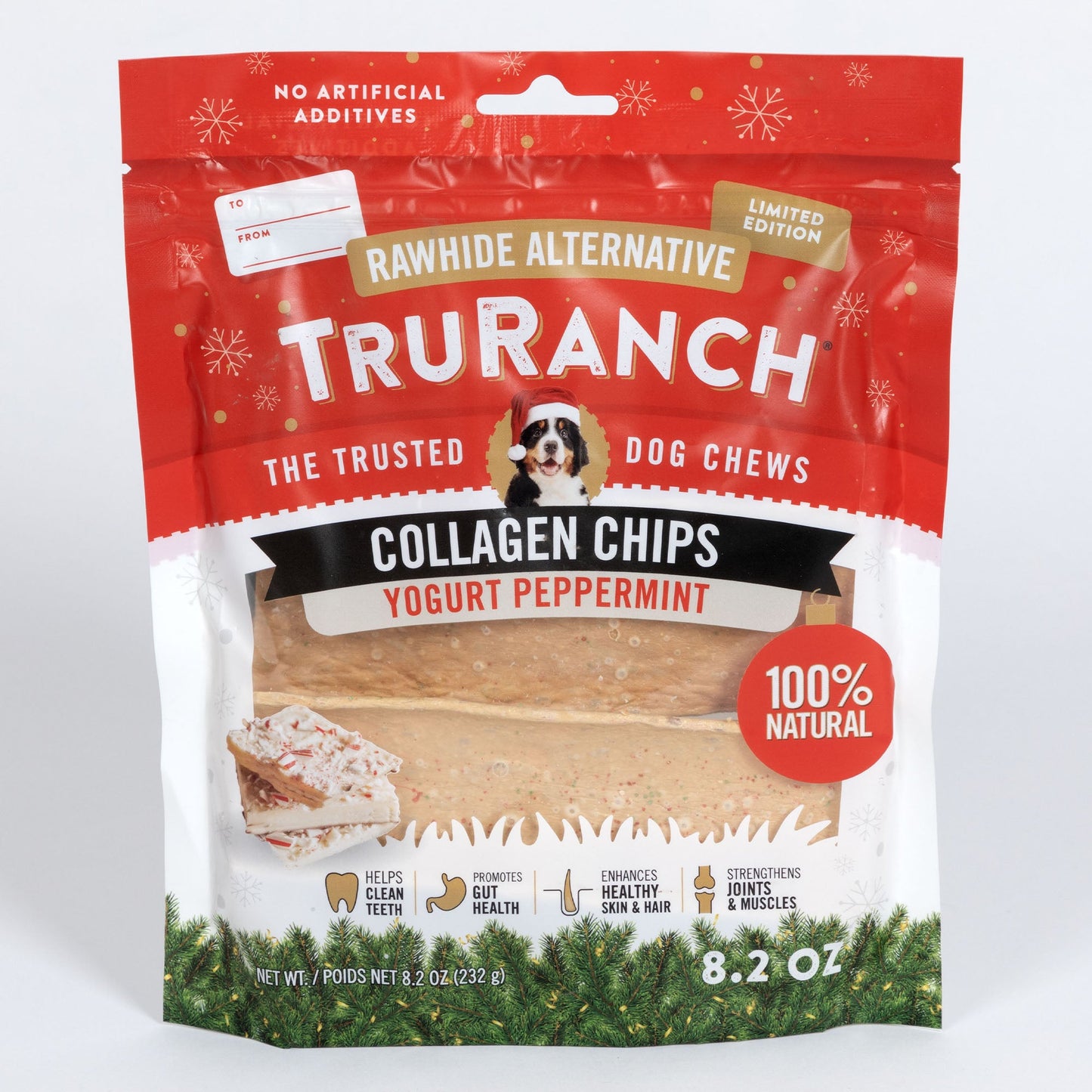 TruRanch® Collagen Chips Peppermint Yogurt Dog Chews