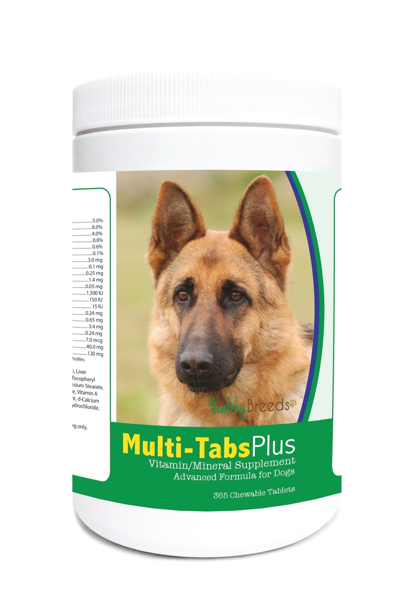 Healthy Breeds Multi-Vitamin Chewable Tablets for German Shepherd, 365 count