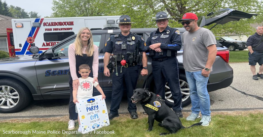 Maine Police Department Surprises 4-Year-Old Boy On His Birthday