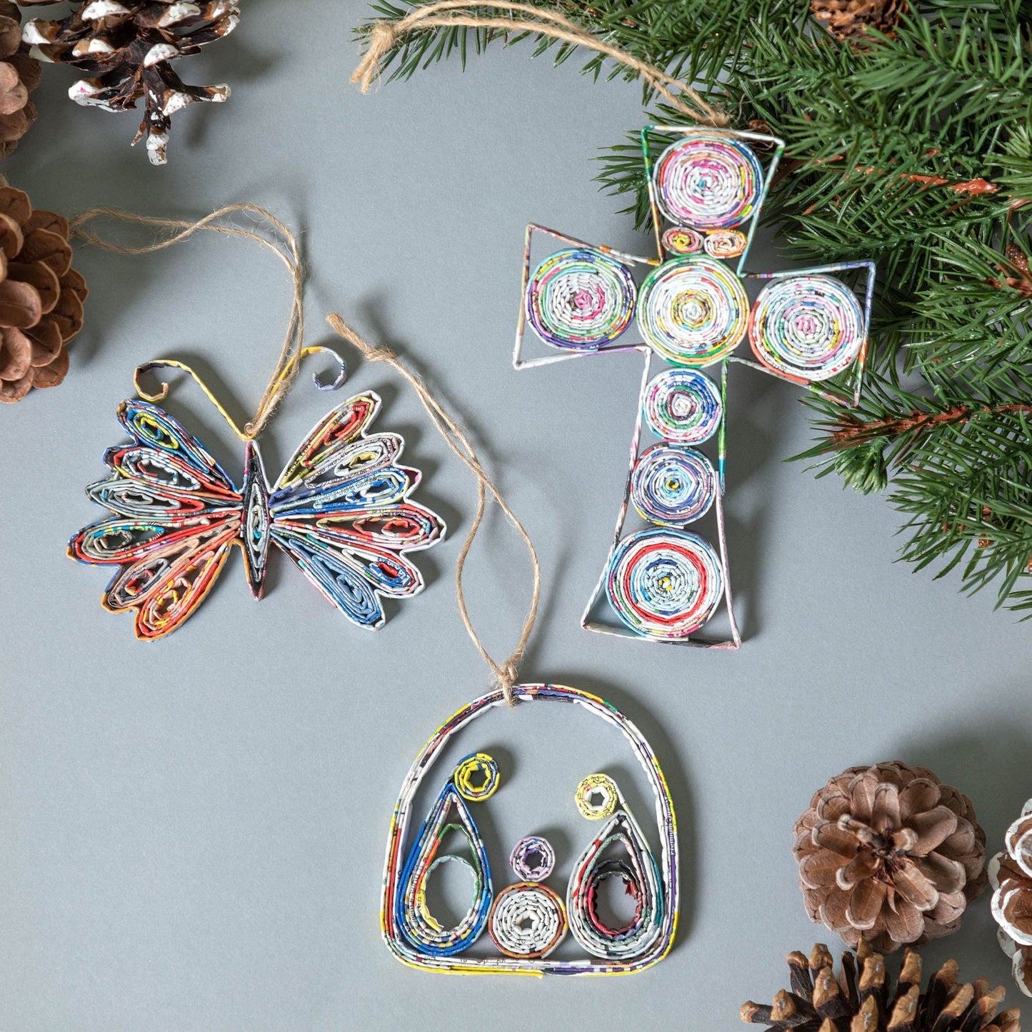 Recycled Magazine Ornament | Handmade, Fair Trade