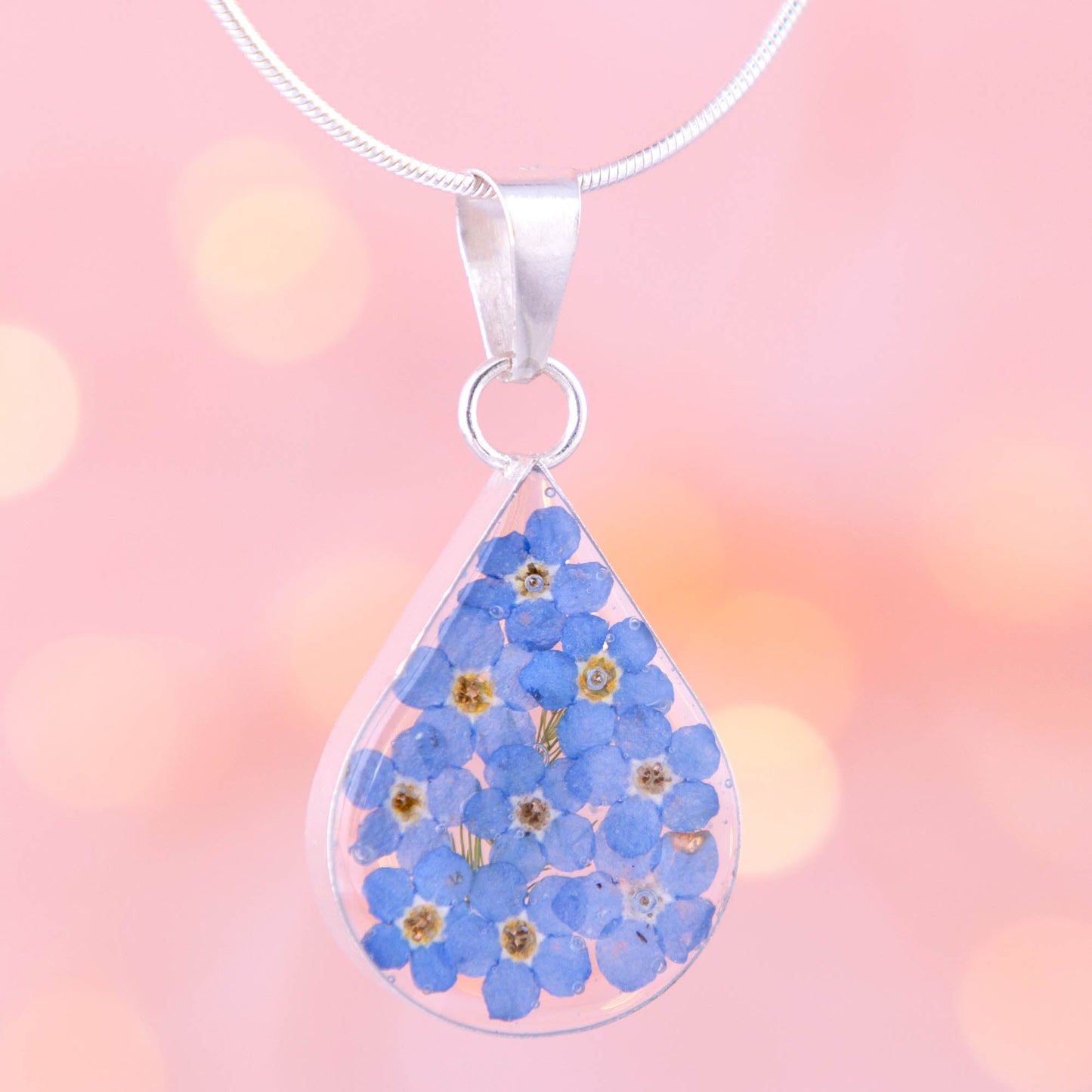 Forget-Me-Not Sterling Necklace