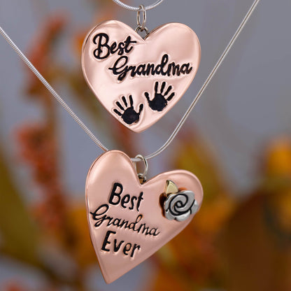 Best Grandma Mixed Metal Necklace