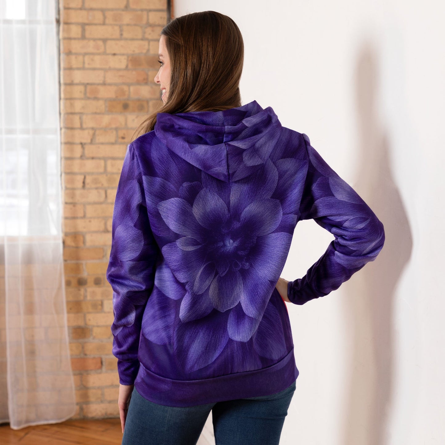 Floral Paw Print Hoodie