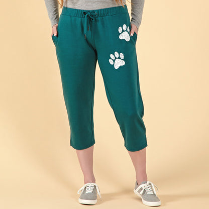 Paw Print Capri Sweatpants