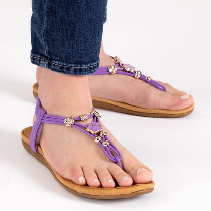 Pawsitively Adorable Beaded Sandals