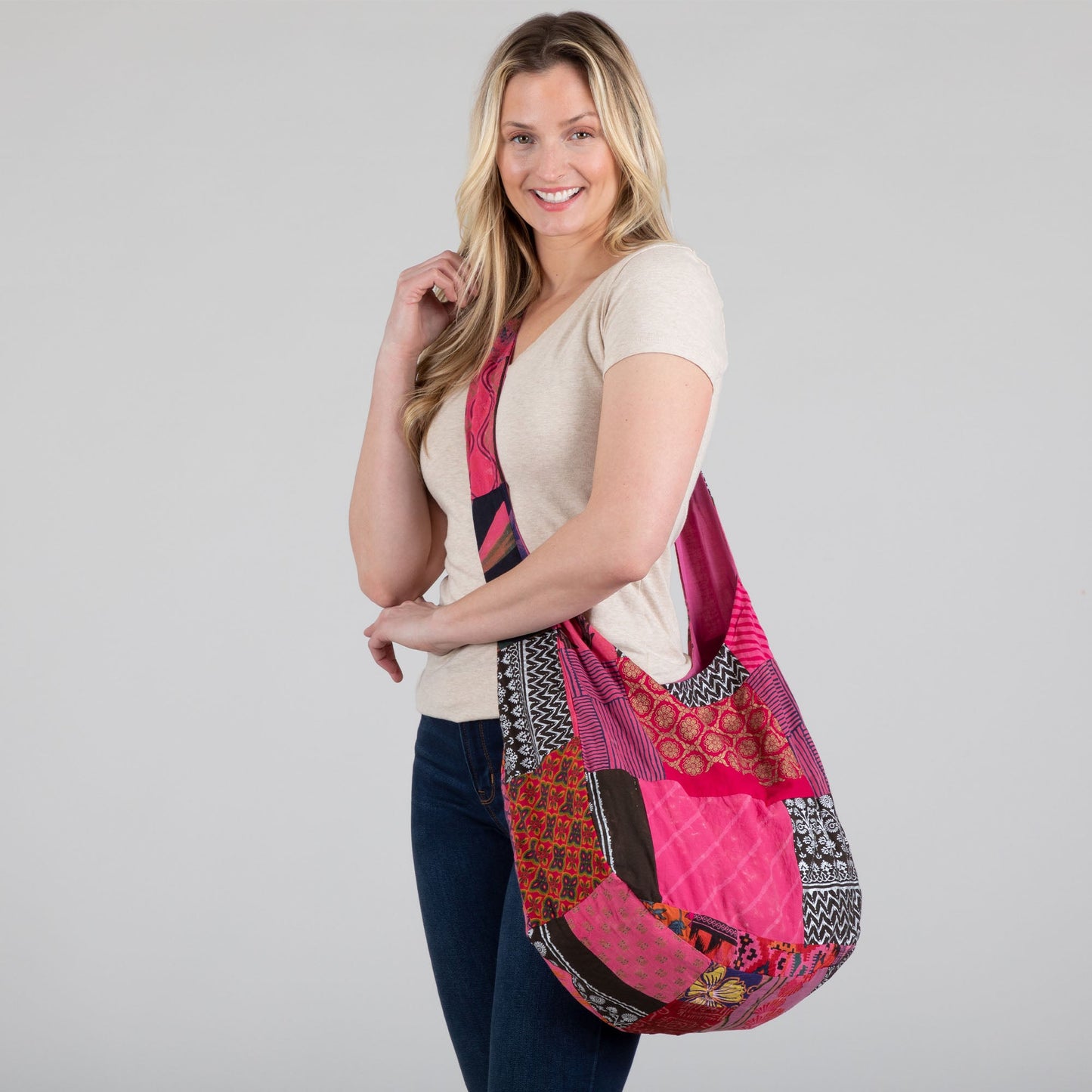 Handmade Patchwork Hobo Bag