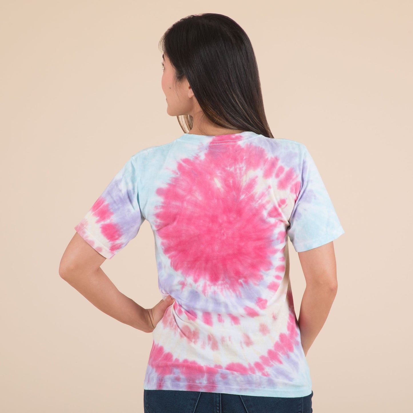 Paw Print Tie-Dye Short Sleeve T-Shirt