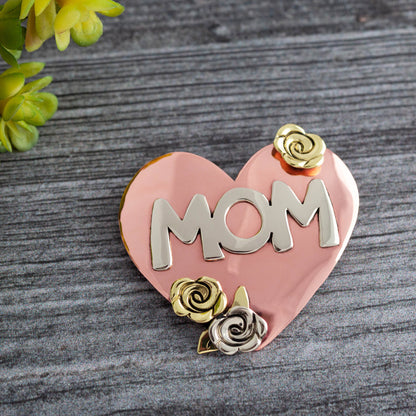 Best Mom Mixed Metal Pin