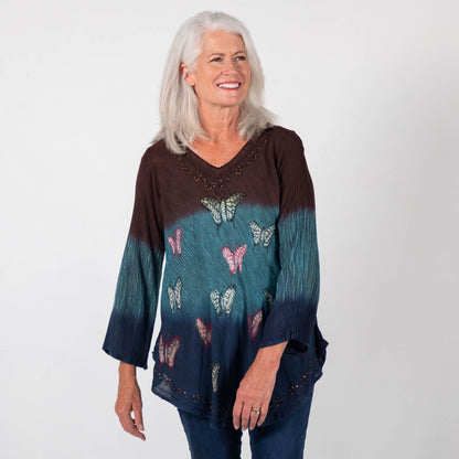 Chasing Butterflies Long Sleeve Tunic