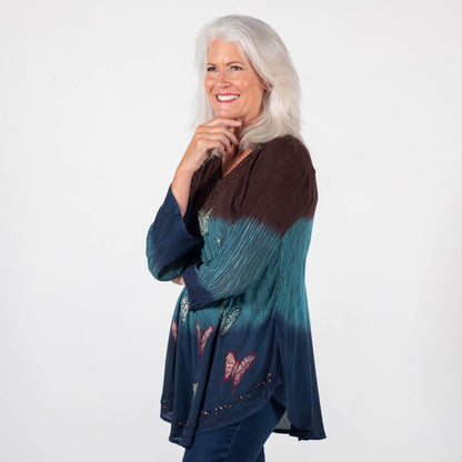 Chasing Butterflies Long Sleeve Tunic