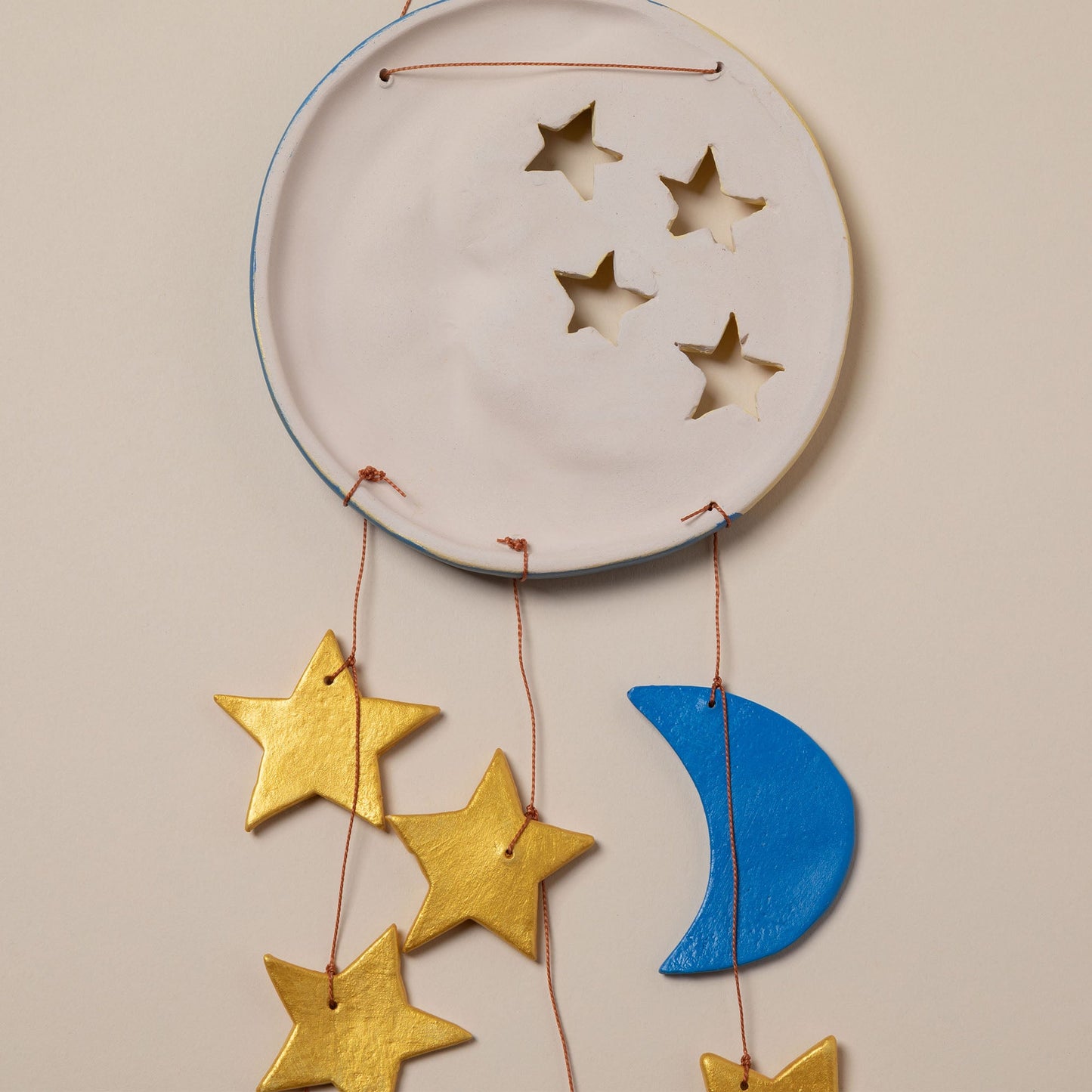 Moonlight & Stars Ceramic Wind Chime