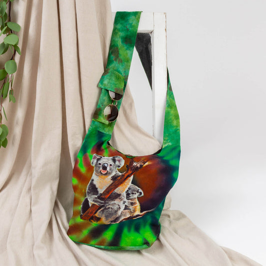 Koala Tie-Dye Hobo Bag