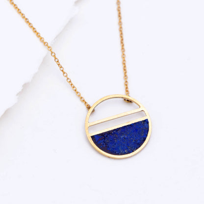 Half Full Lapis Necklace