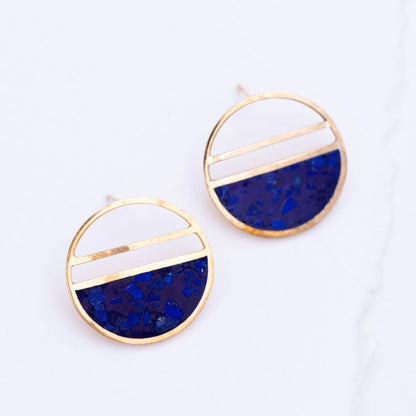 Half Full Lapis Earrings