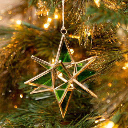 Glass Moravian Star Ornament | Fair Trade