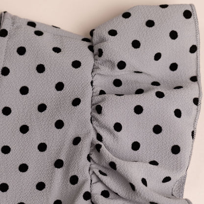 Polka Dot Maxi Wrap Dress