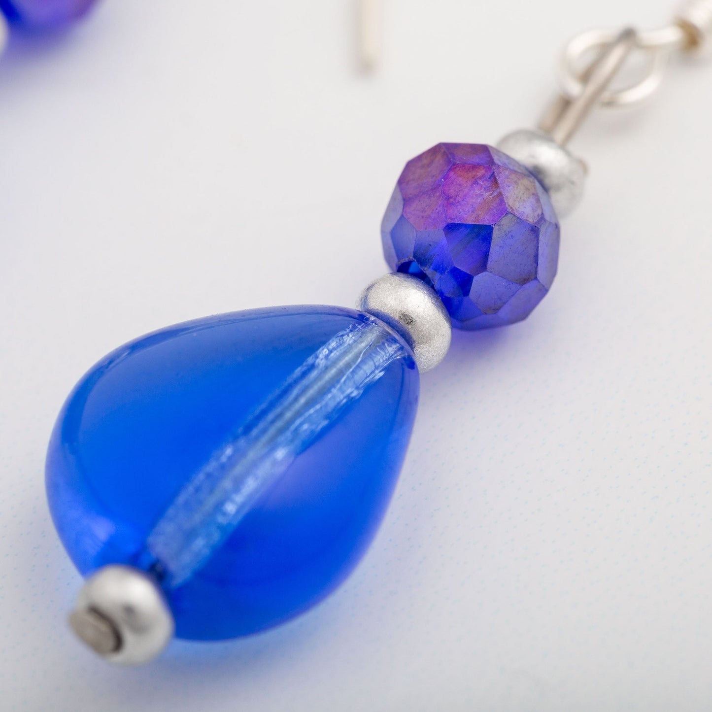 Teardrop Glass Bead Earrings