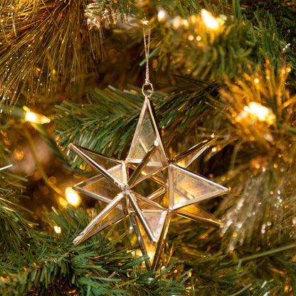 Glass Moravian Star Ornament | Fair Trade