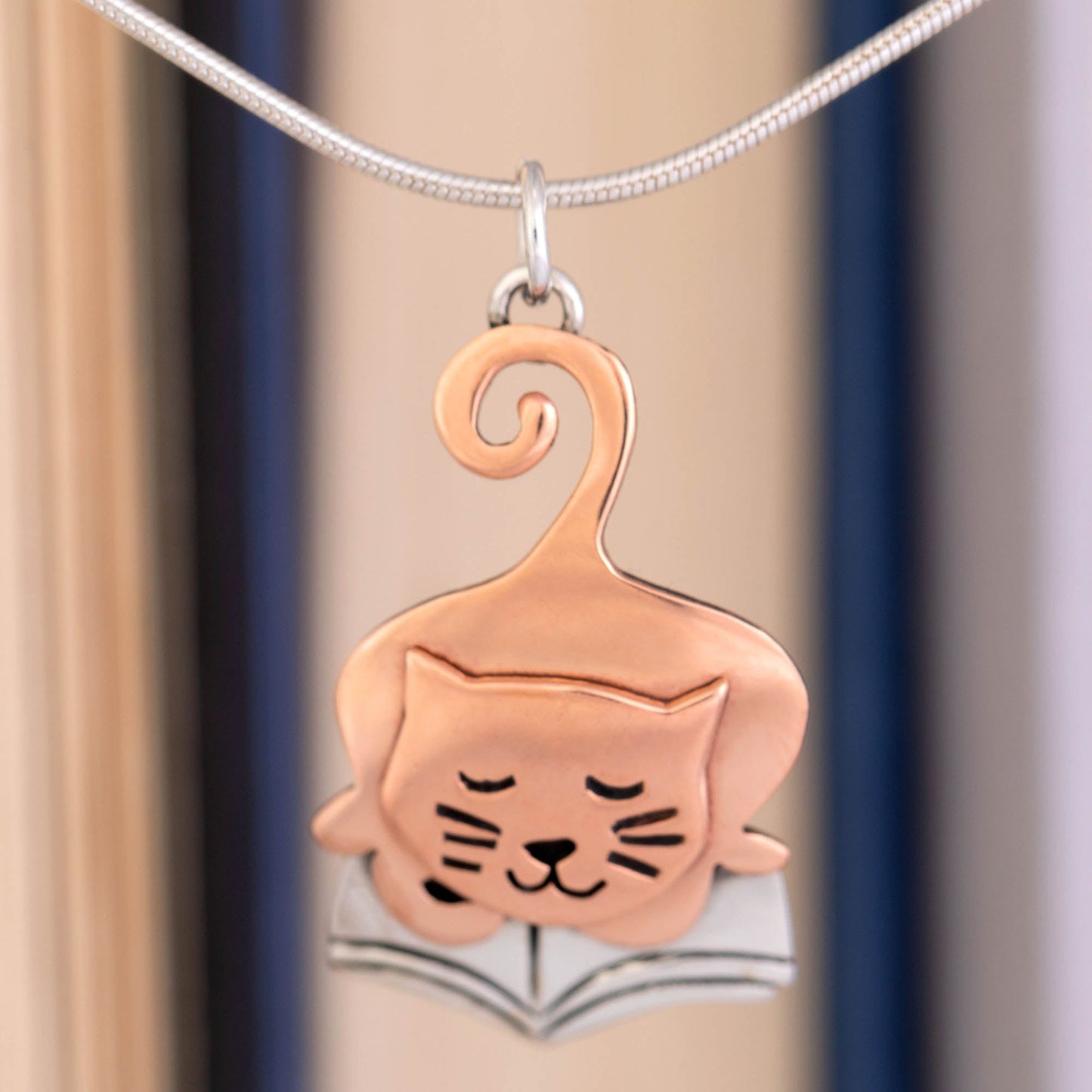 Pet Lover Book Club Sterling Necklace