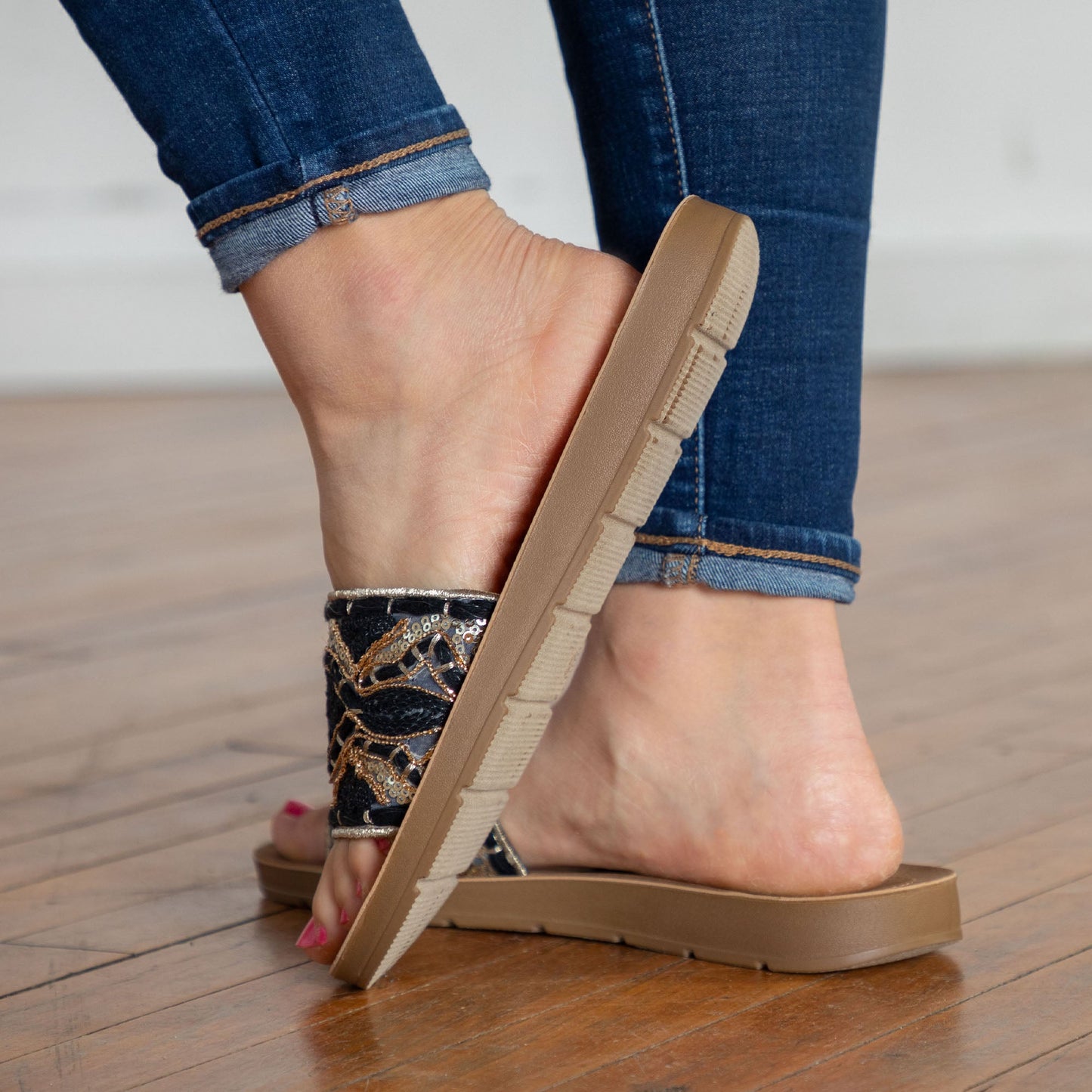 Corkys Pinwheel Slide Sandals