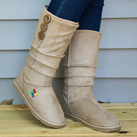 Autism Awareness Slouch Boots