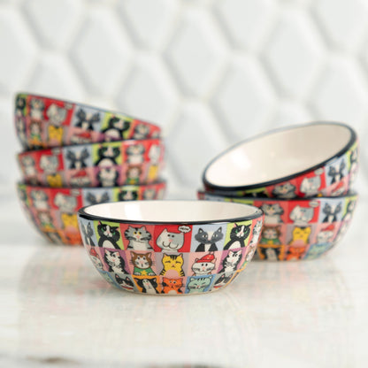 Pet Portrait Pinch Bowls - Set of 6