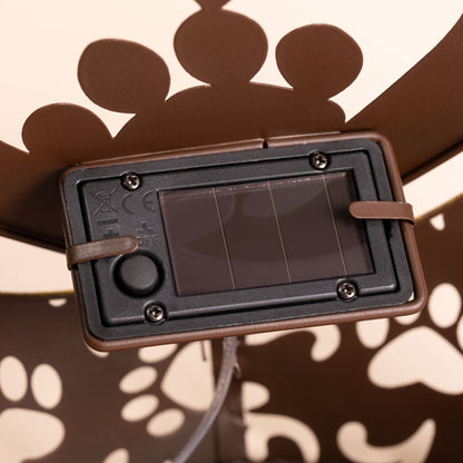 Paw Prints in my Heart Solar Light