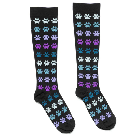 Paw Print Compression Socks
