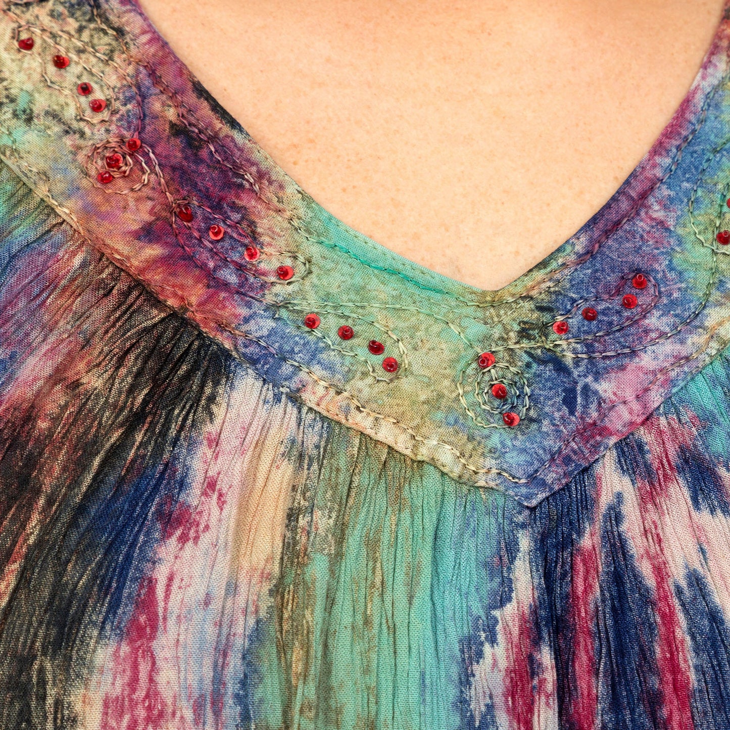 Tie-Dye Paisley Spirit Sleeveless Top
