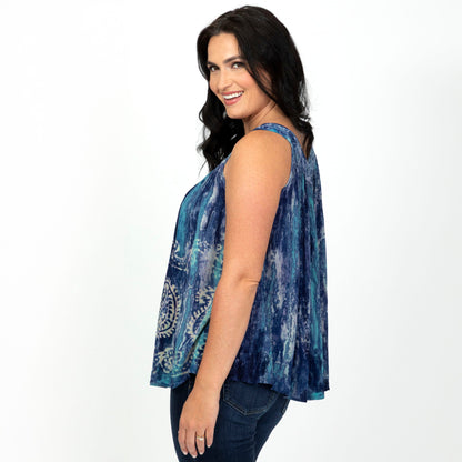 Tie-Dye Paisley Spirit Sleeveless Top