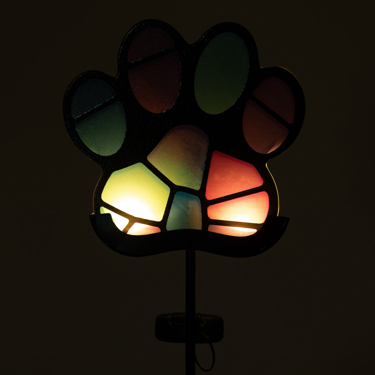 Pets & Angels Colorful Mosaic Solar Garden Stake Light