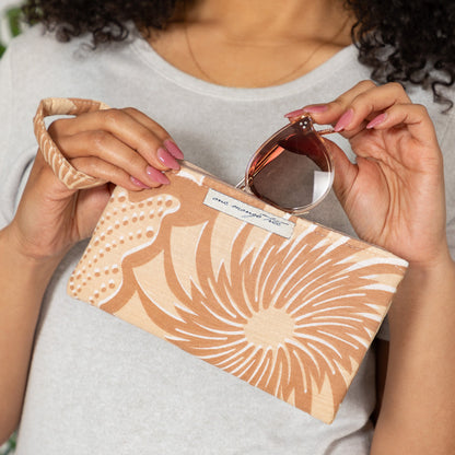 Ugandan Organic Waxcloth Wristlet