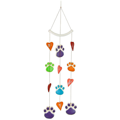 Paws Of Love Ceramic Wind Chime