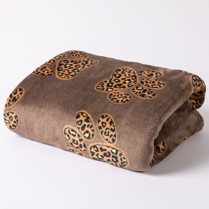 Super Cozy&trade; Fleece Paw Print Throw Blanket