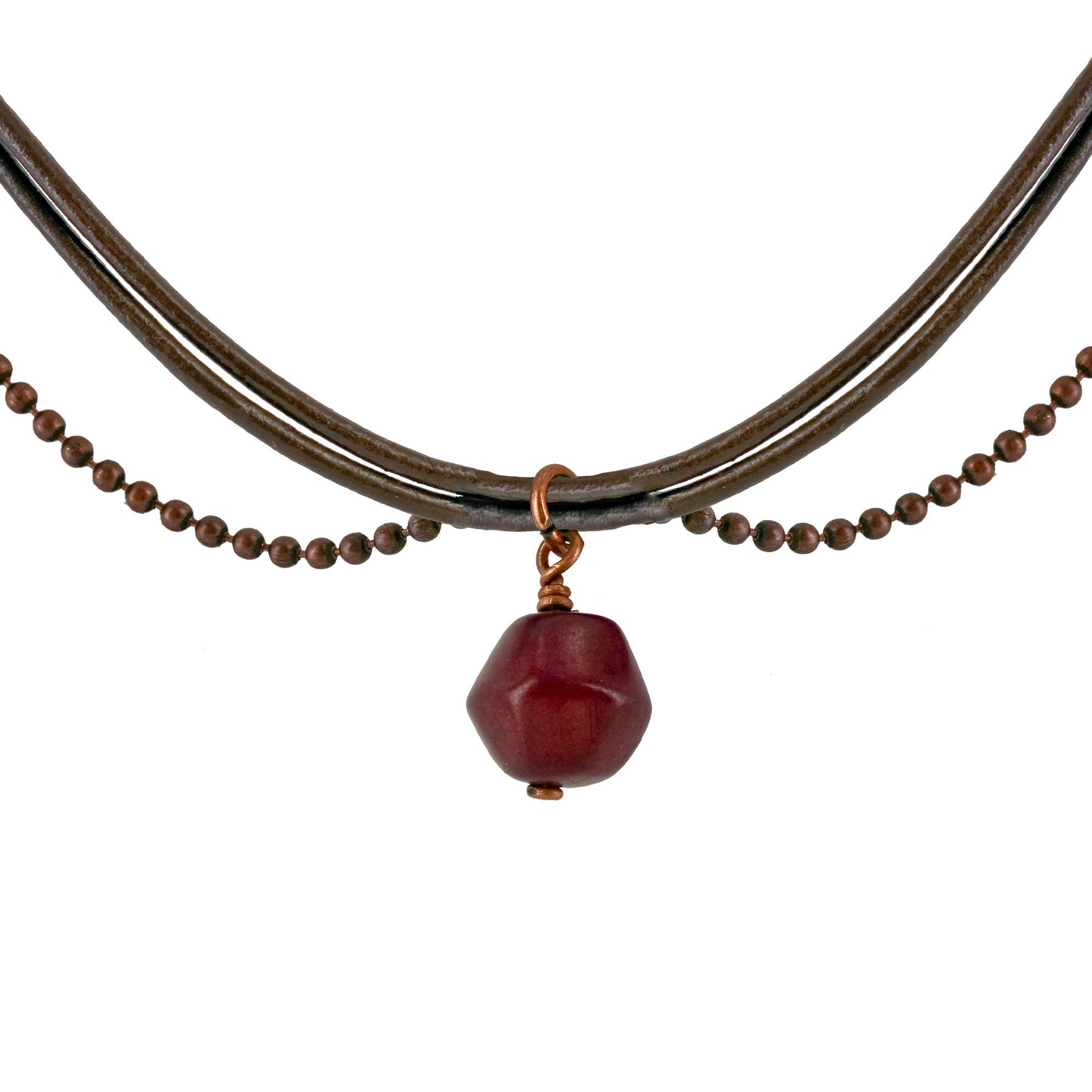 Magdalena Faceted Tagua Necklace