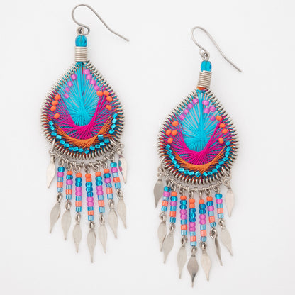 Dazzling Chandelier Thread Earrings