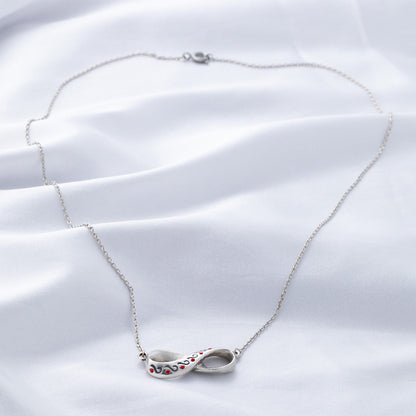Diabetes Awareness Infinity Necklace