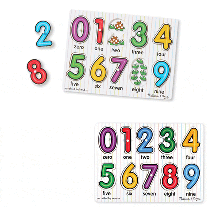 See-Inside Numbers Peg Puzzle