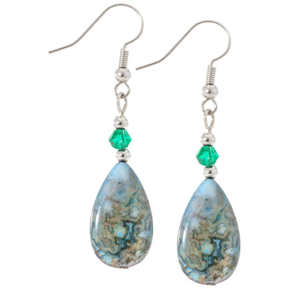 Stone Teardrop Earrings