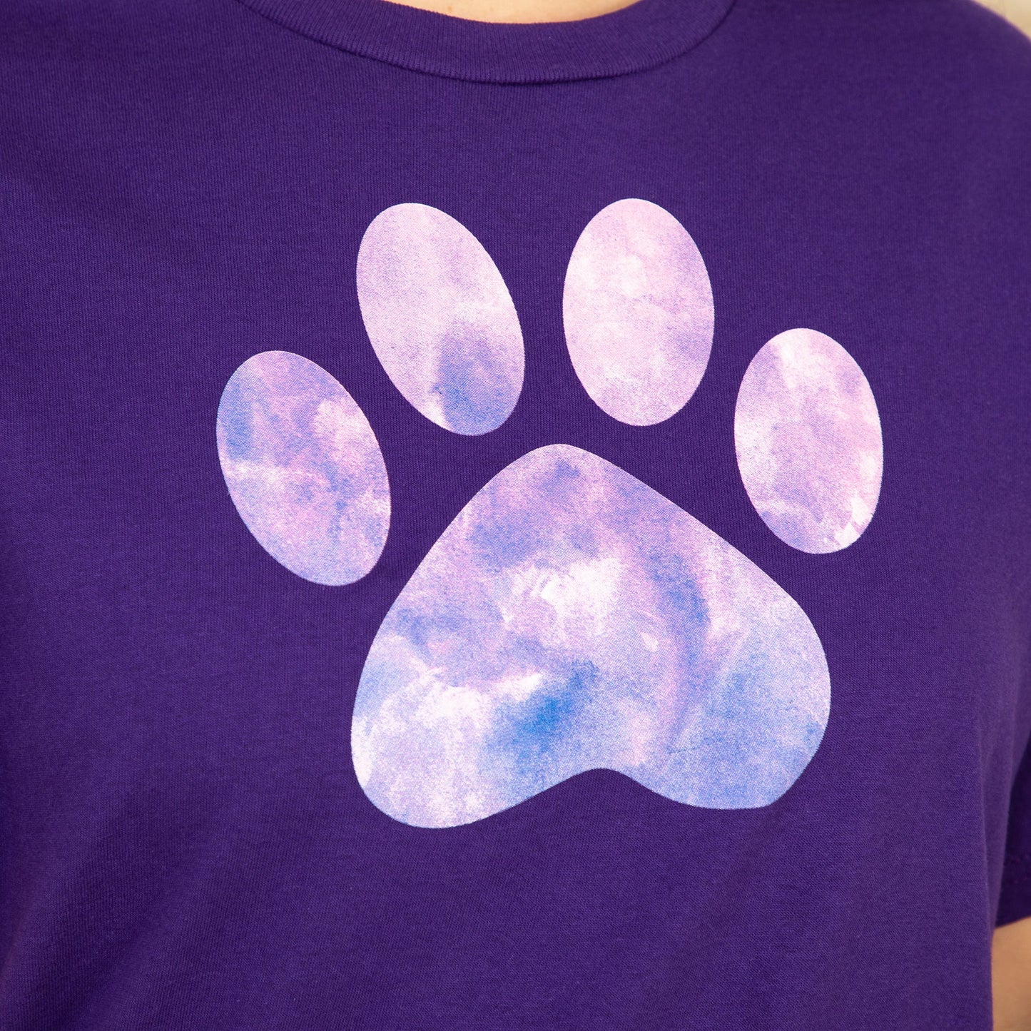 Rainbow Watercolor Paw T-Shirt