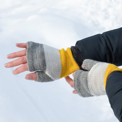 Alpaca Fingerless Mittens