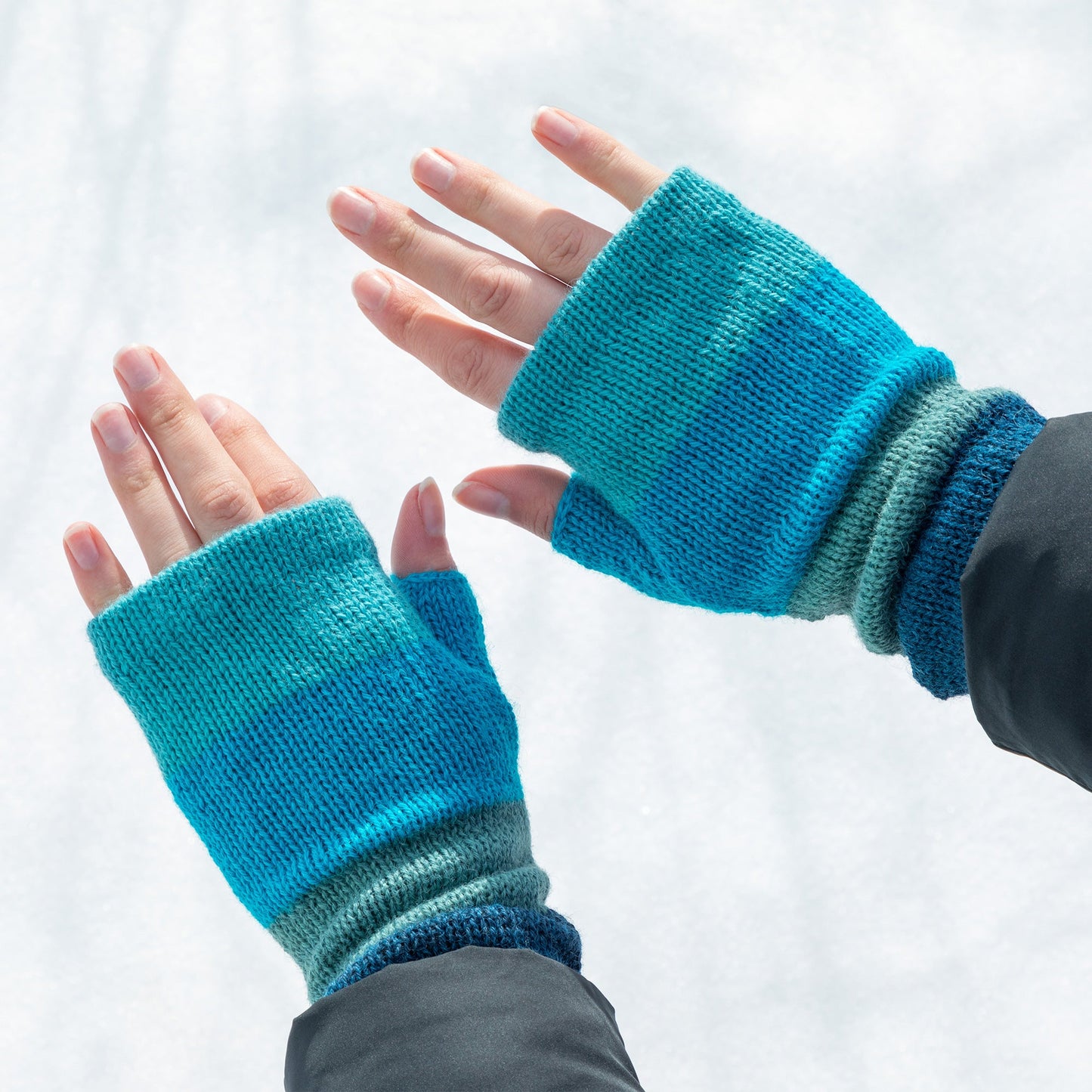 Alpaca Fingerless Mittens