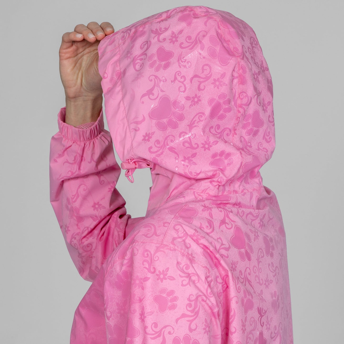 Magical Print Paw Print Rain Jacket