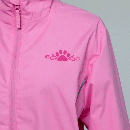 Magical Print Paw Print Rain Jacket