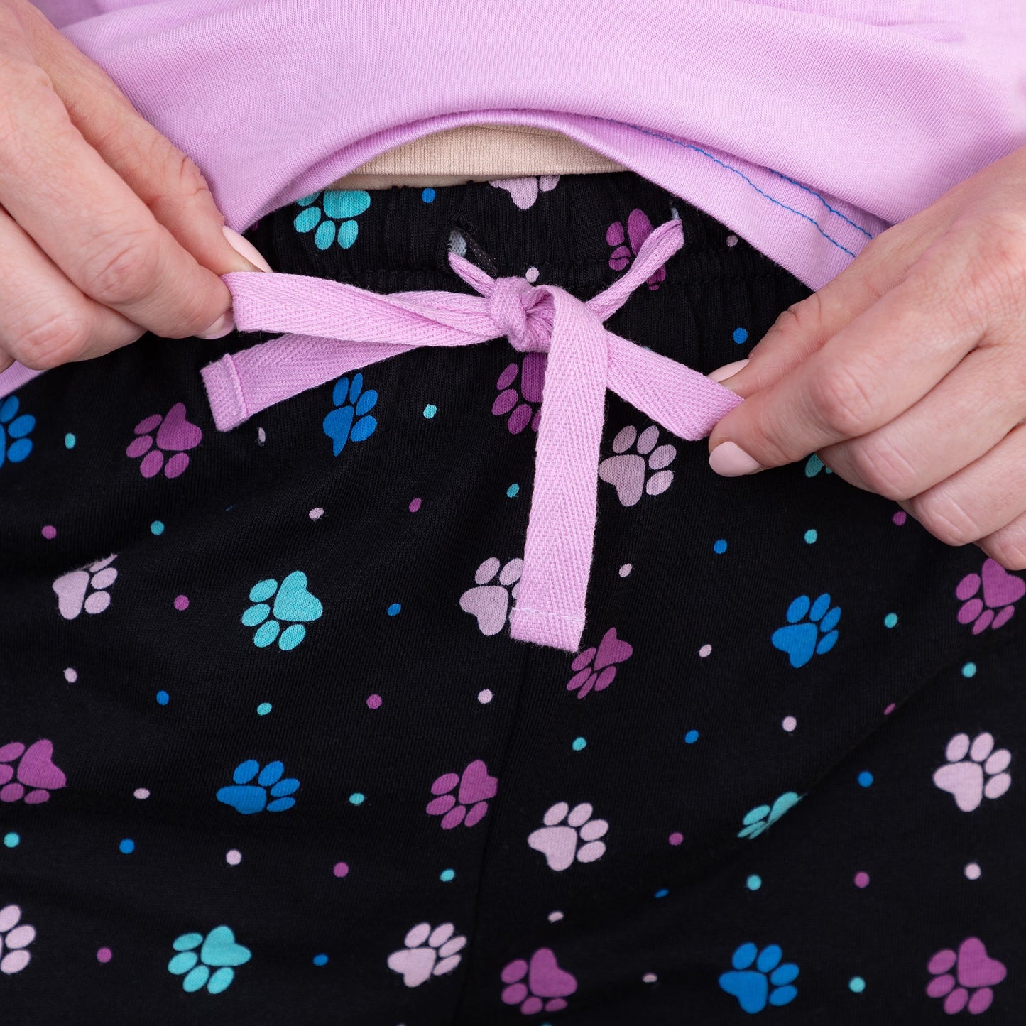 Polka Dot Paws Pajama Shorts Set