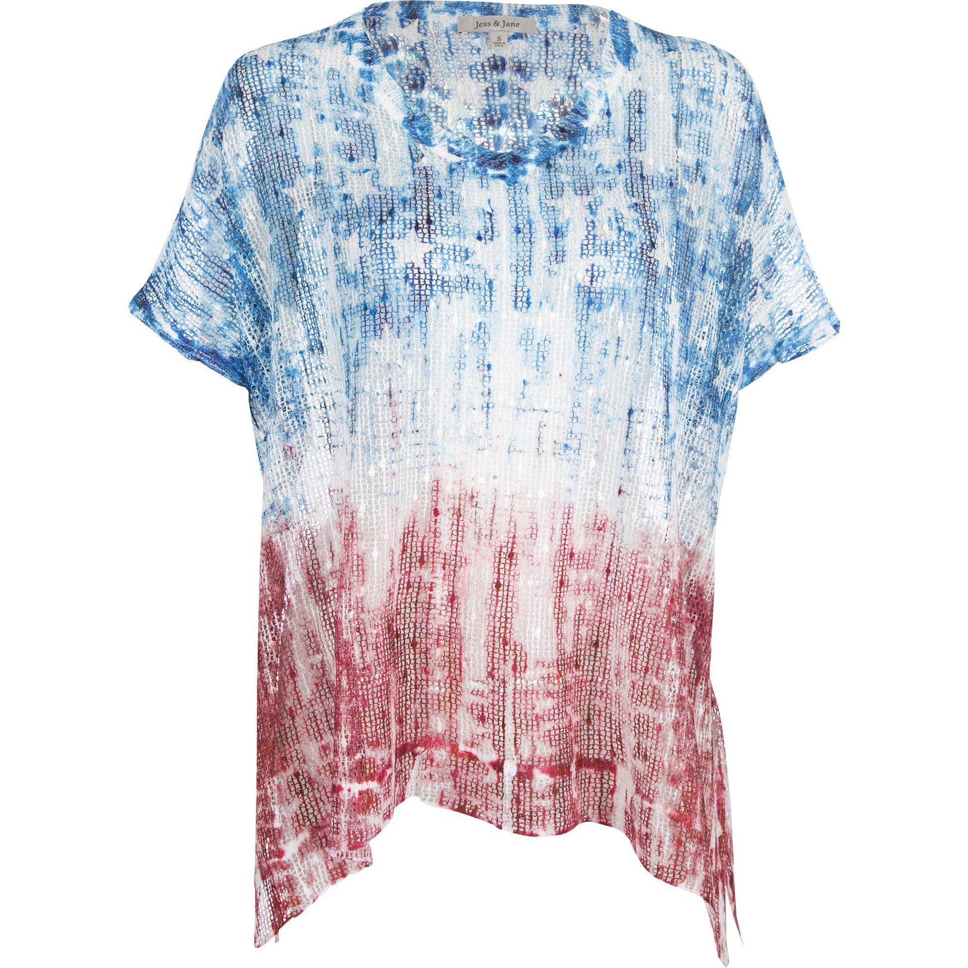 Tie Dye Americana Boucle Top