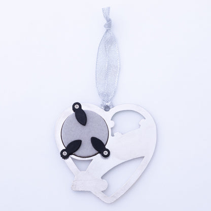 Rainbow Bridge Paw Print Photo Ornament
