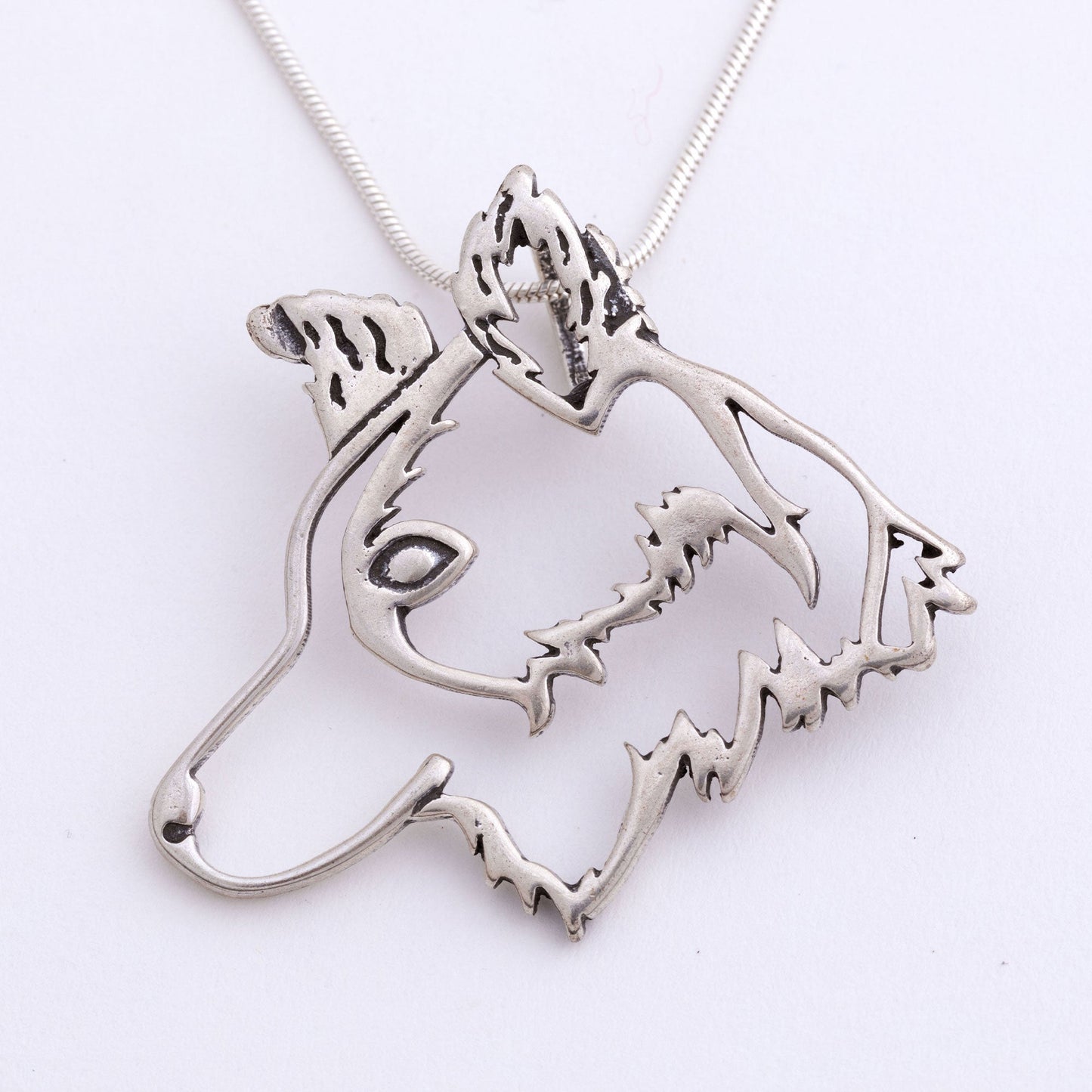 Recycled Sterling Dog Breed Necklace