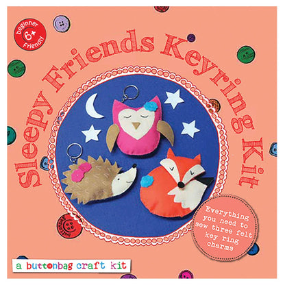 Sleepy Friends Keyring Sewing Kit